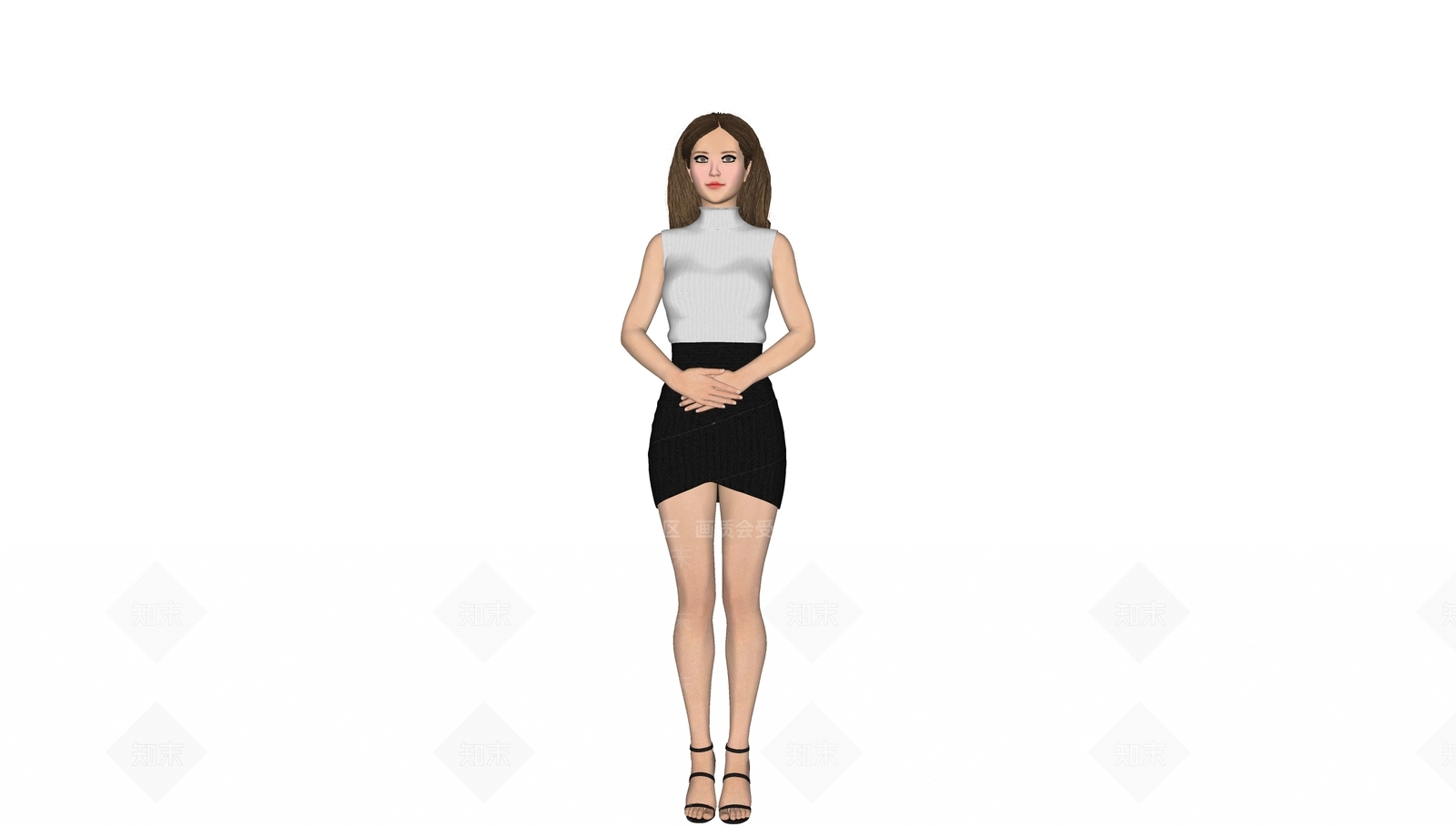 女人SU模型下载【ID:1177356426】