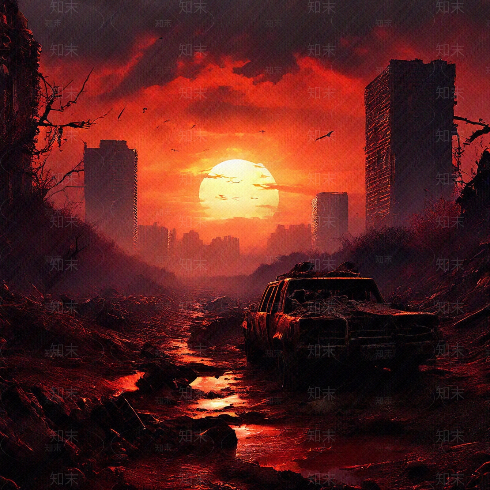 现代城市外景贴图下载【ID:1177356493】