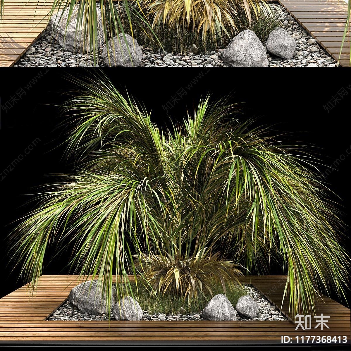 植物堆3D模型下载【ID:1177368413】