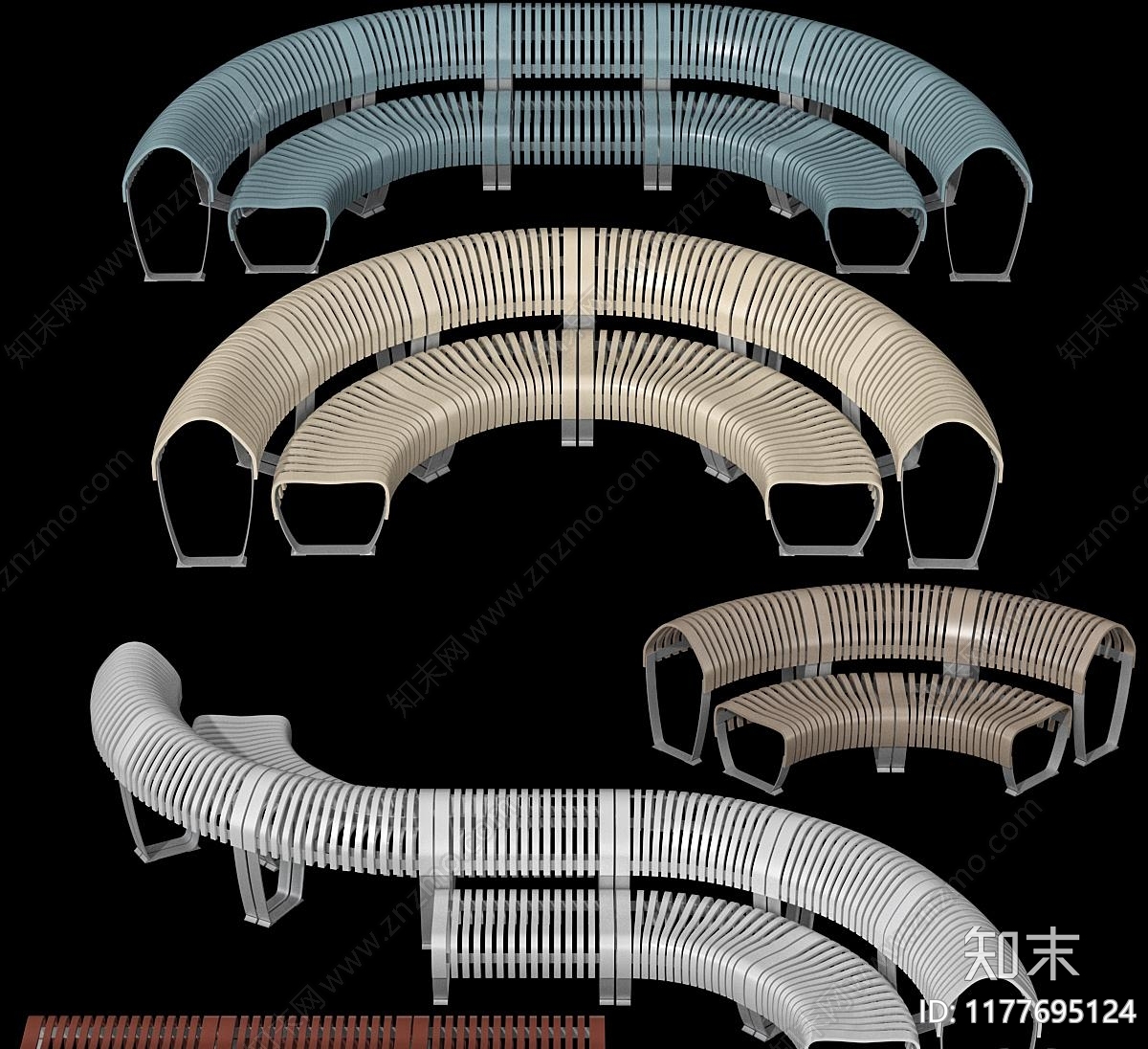 现代极简户外椅3D模型下载【ID:1177695124】