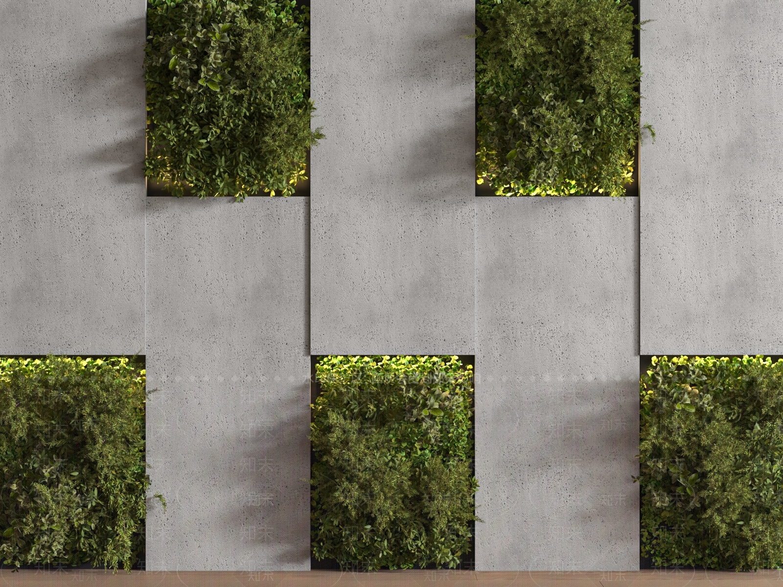 绿植墙3D模型下载【ID:1177387012】