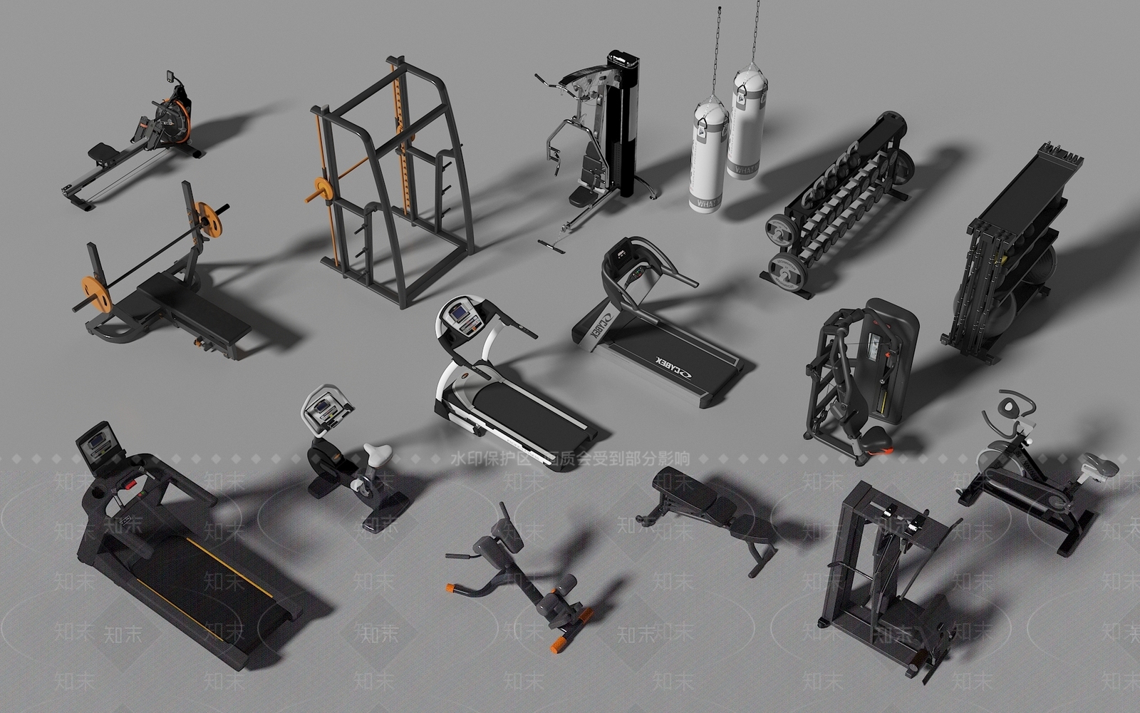运动器材3D模型下载【ID:1177398954】