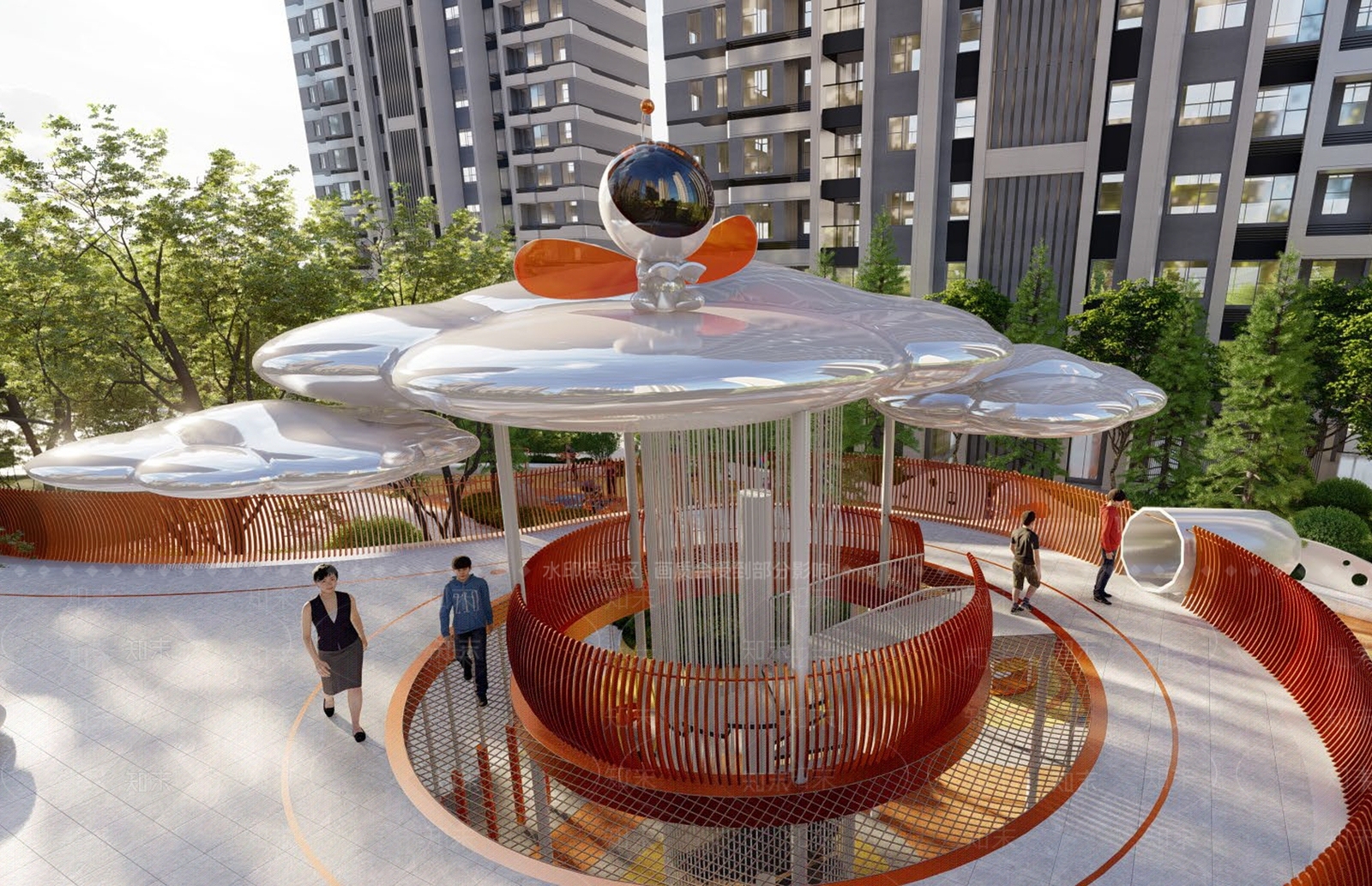 现代雕塑小品SU模型下载【ID:1177403518】