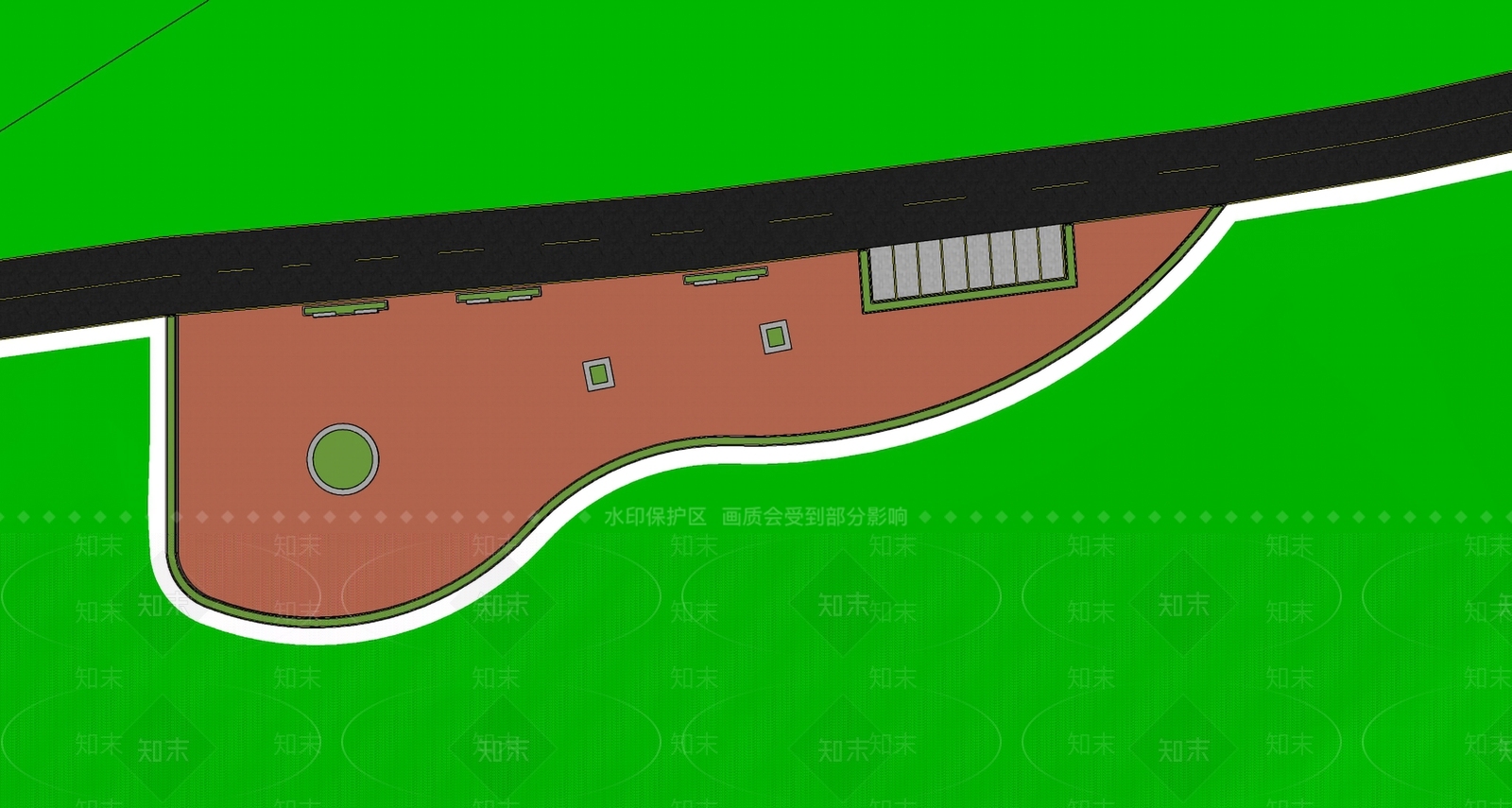 现代口袋公园SU模型下载【ID:1177409996】