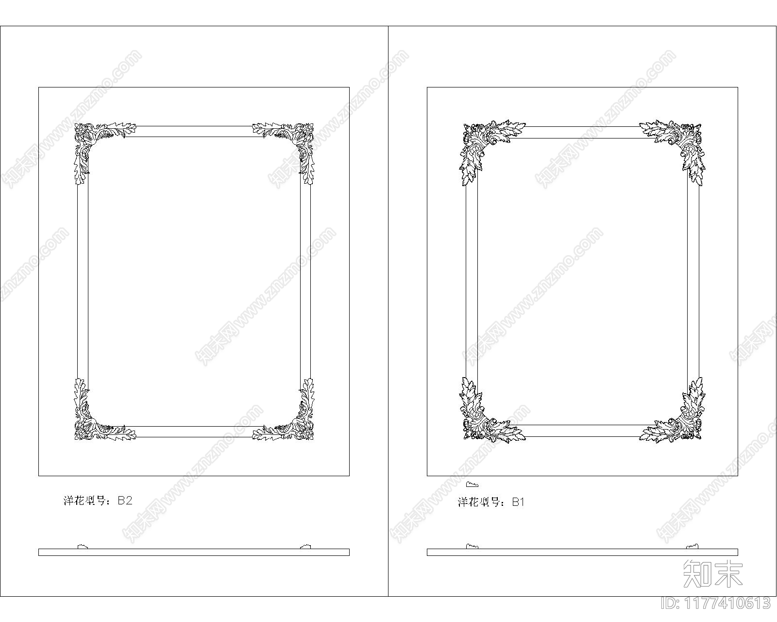 法式中古家具节点详图施工图下载【ID:1177410613】