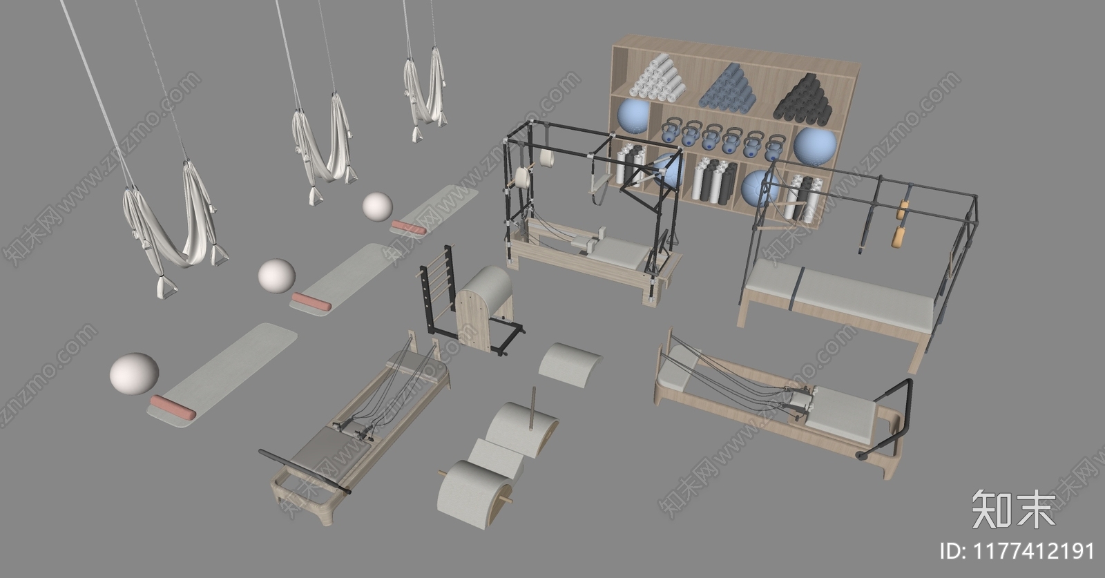 健身器材SU模型下载【ID:1177412191】