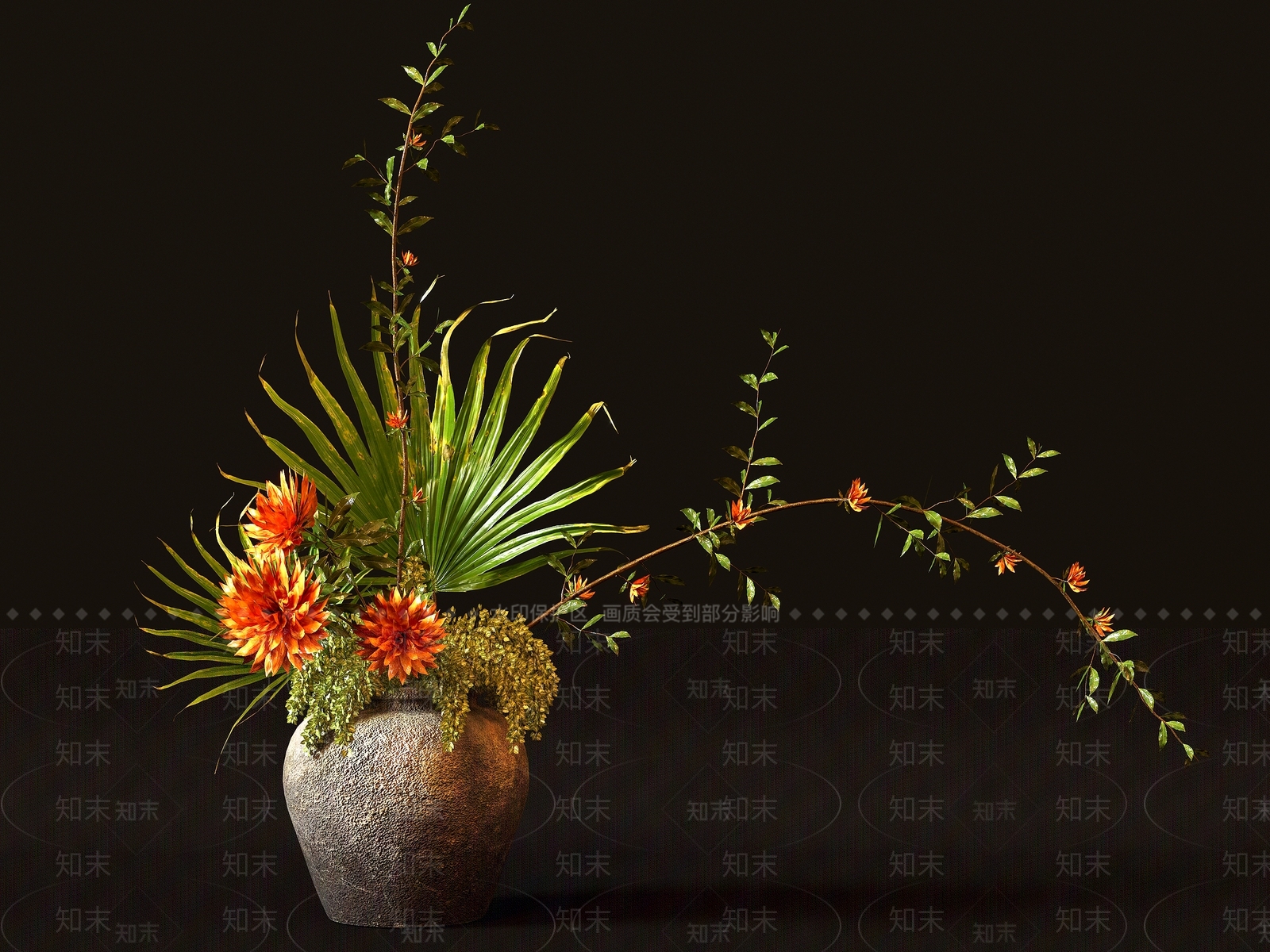 盆栽3D模型下载【ID:1177413062】