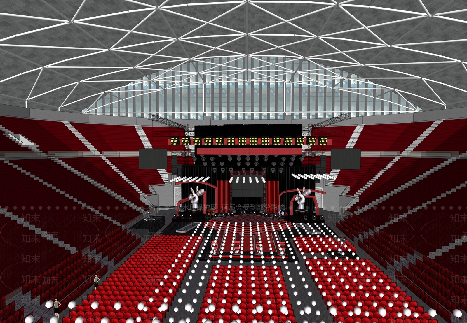 现代舞台SU模型下载【ID:1177426770】
