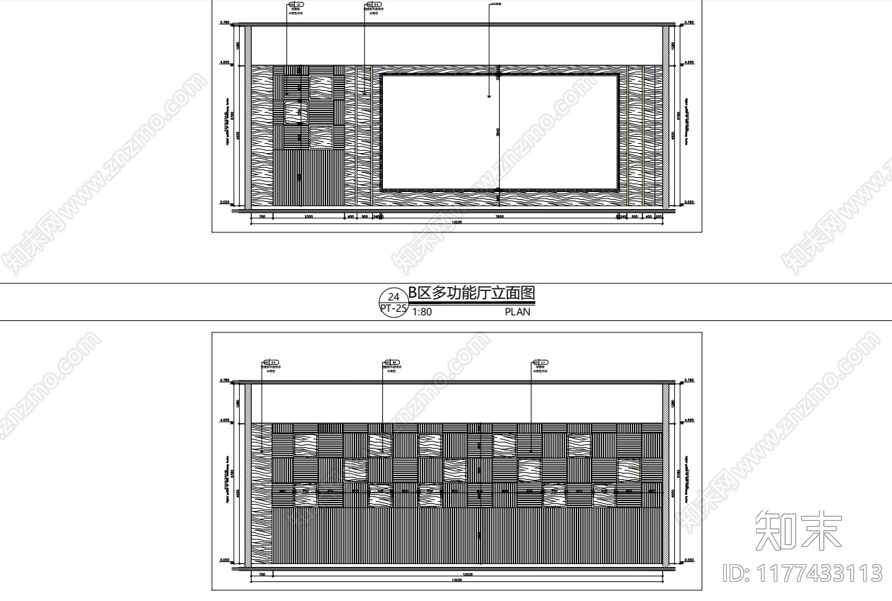 现代其他餐饮空间cad施工图下载【ID:1177433113】