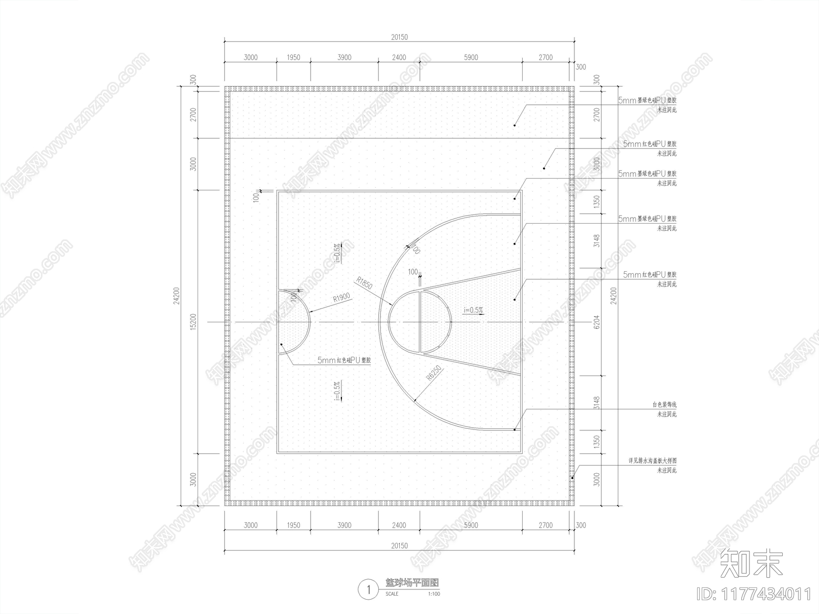 现代中式公园景观施工图下载【ID:1177434011】