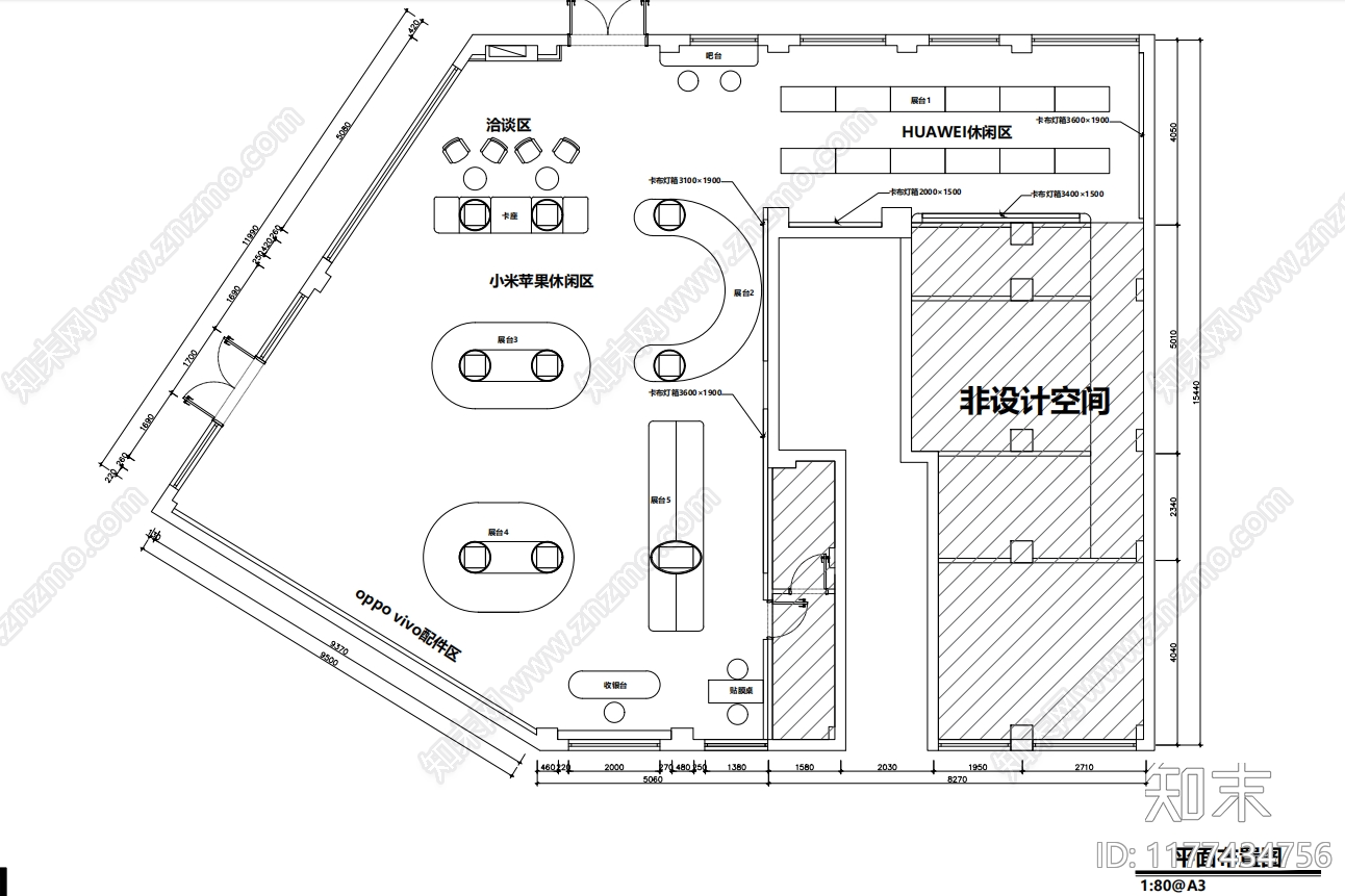 现代其他商业空间施工图下载【ID:1177434756】