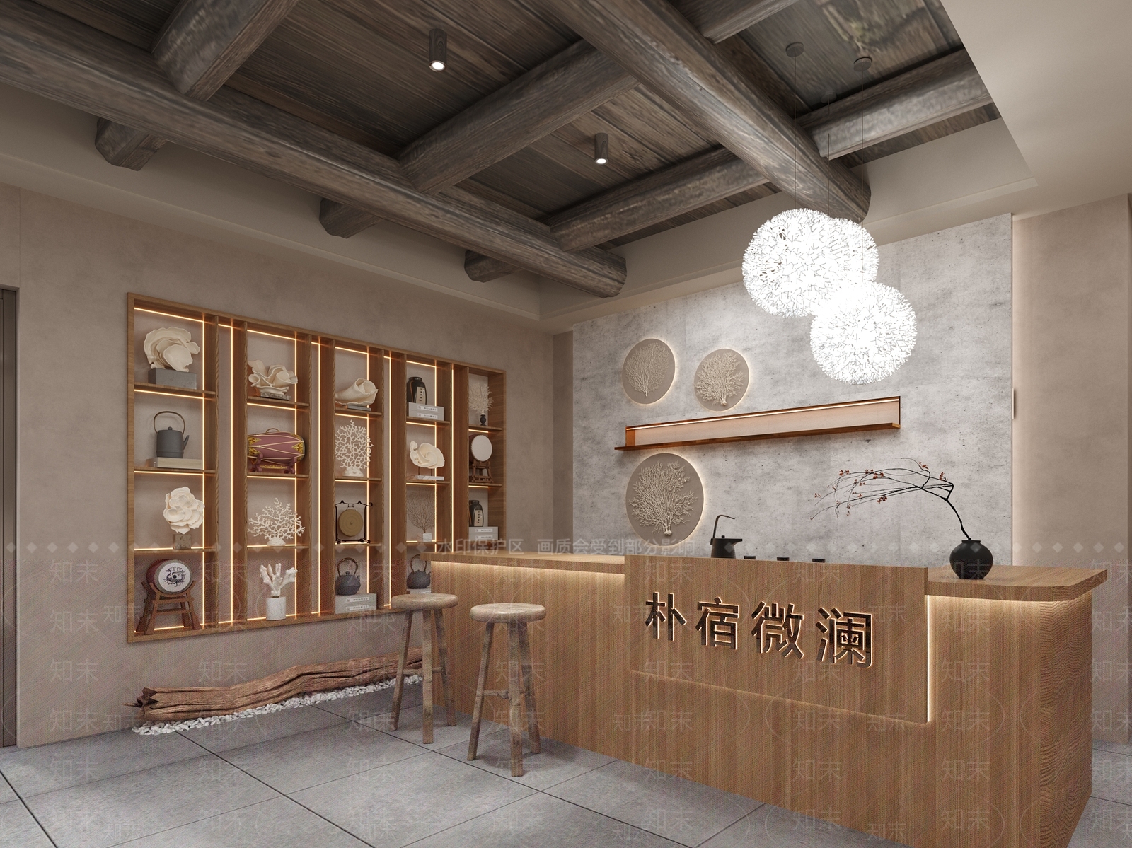 侘寂民宿3D模型下载【ID:1177435050】