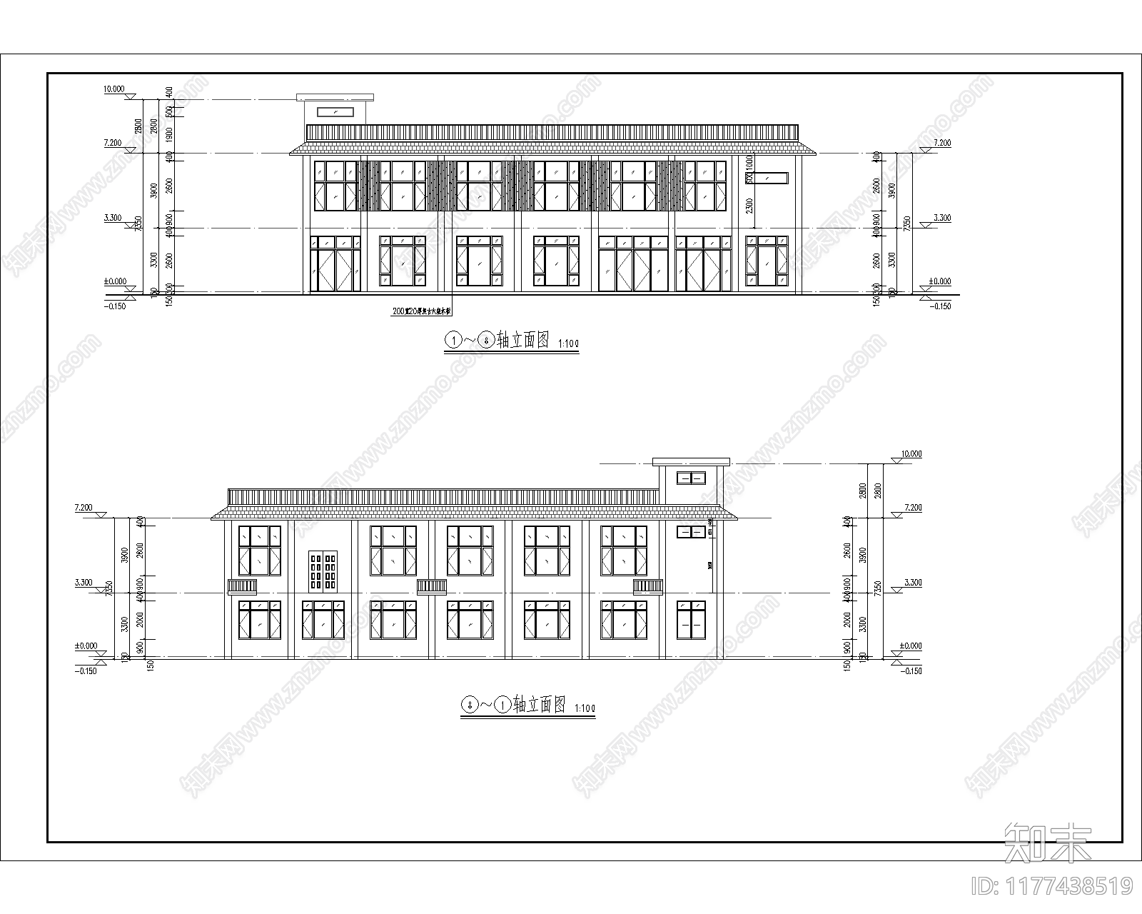 现代简约其他办公建筑施工图下载【ID:1177438519】