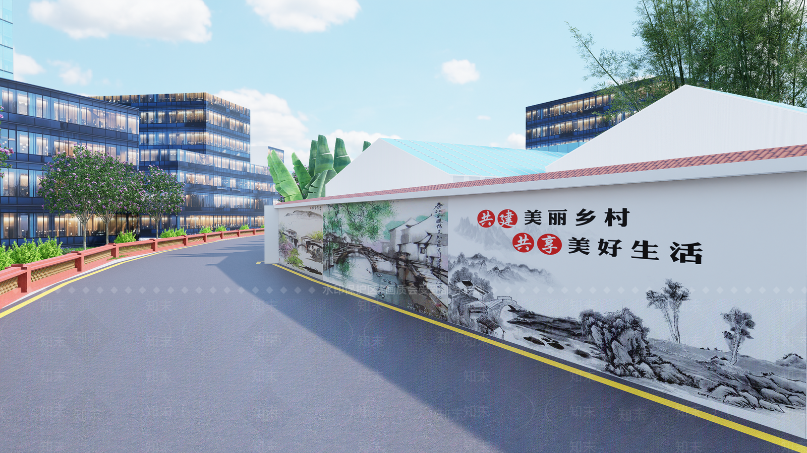 现代乡村公园SU模型下载【ID:1177447542】