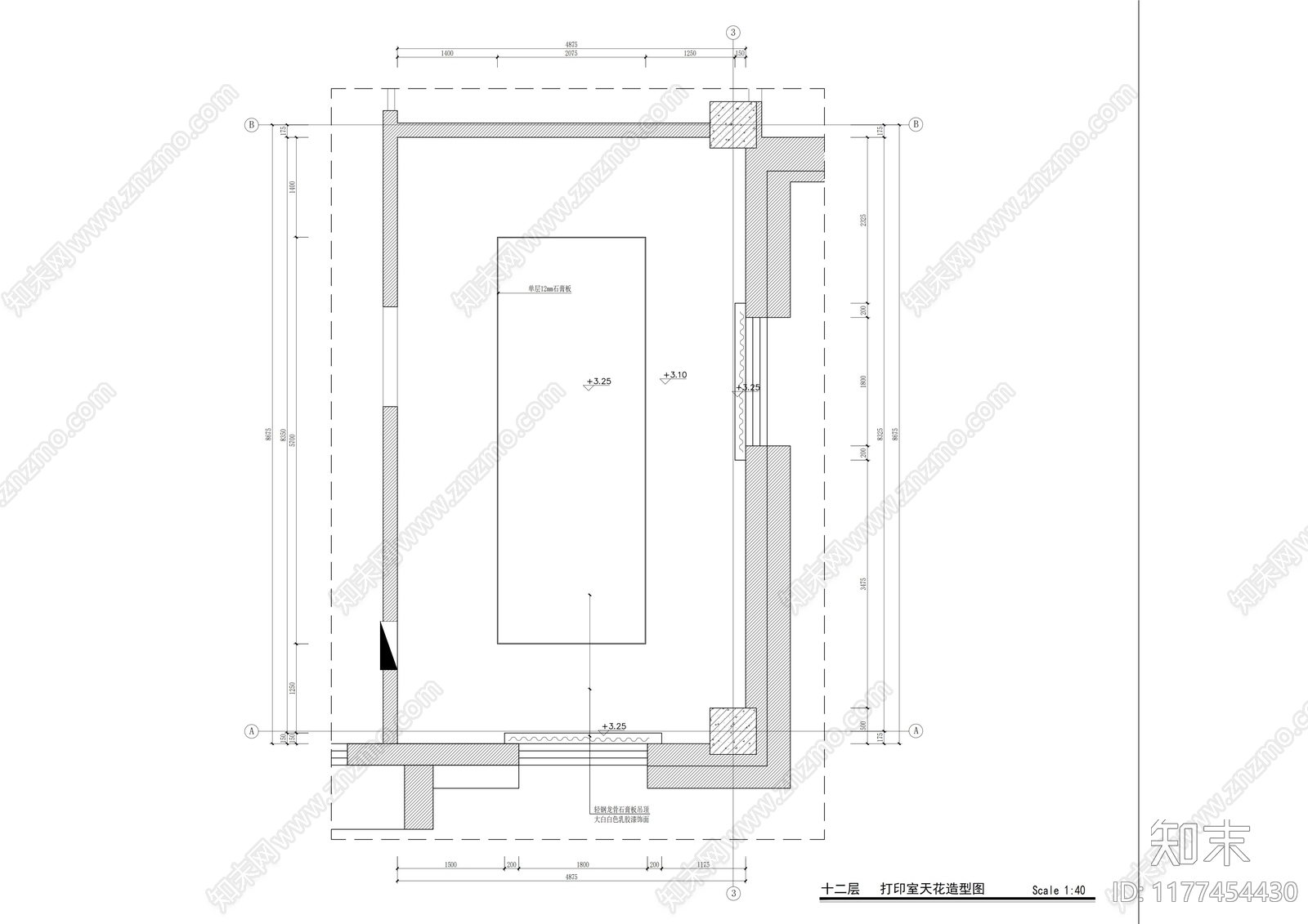 现代其他工装空间cad施工图下载【ID:1177454430】