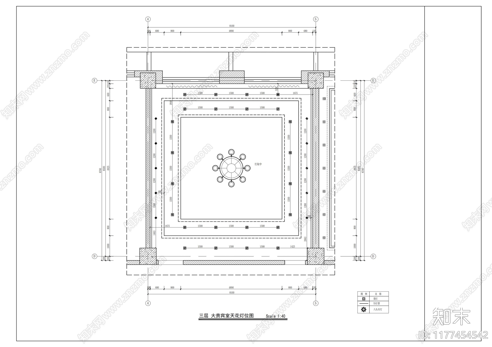 现代休息室cad施工图下载【ID:1177454542】