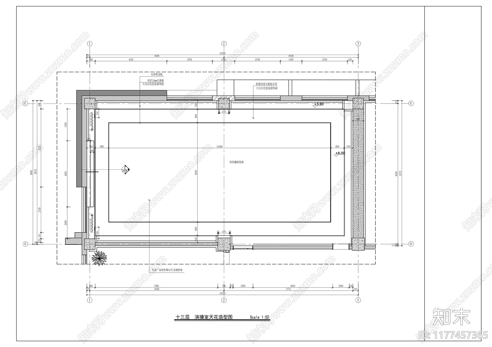 现代会议室cad施工图下载【ID:1177457365】