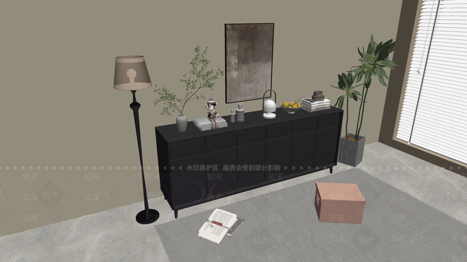 现代轻奢斗柜SU模型下载【ID:1177467081】
