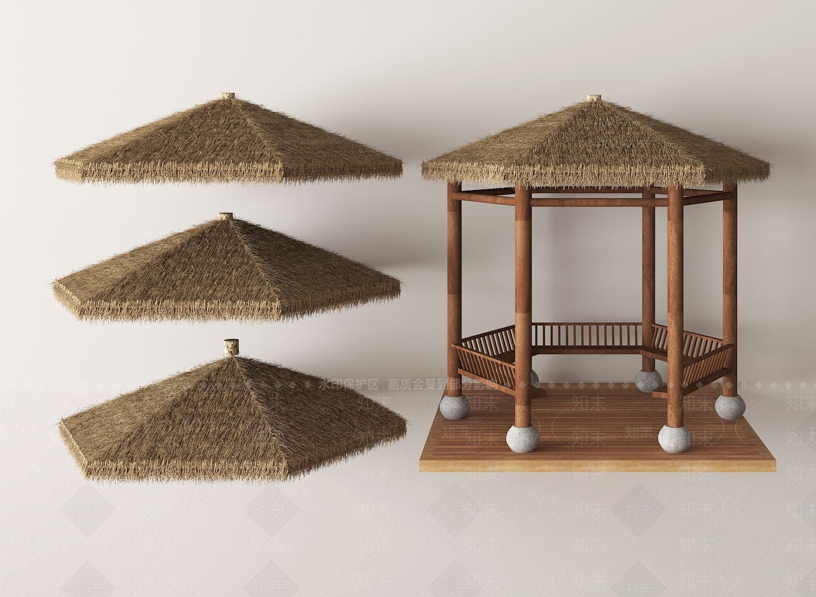 现代亭子3D模型下载【ID:1177468997】