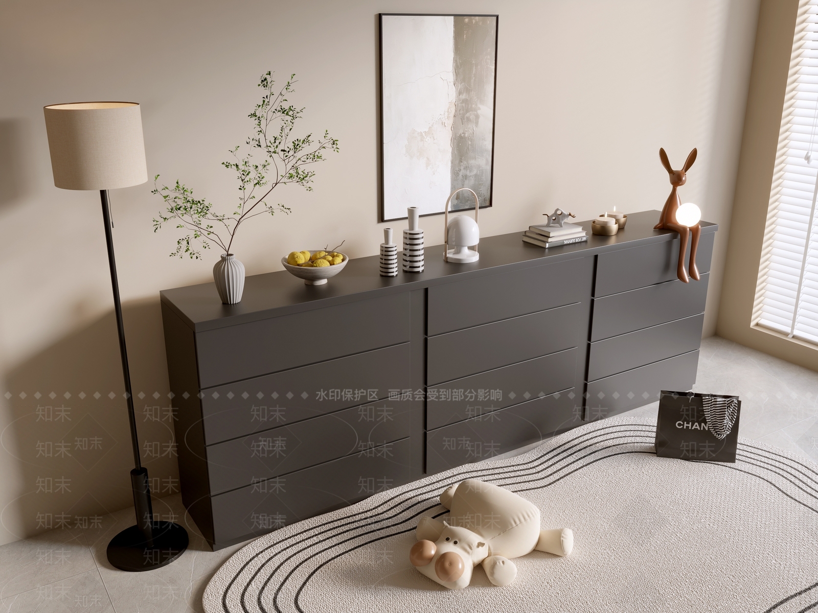 现代轻奢斗柜SU模型下载【ID:1177472194】
