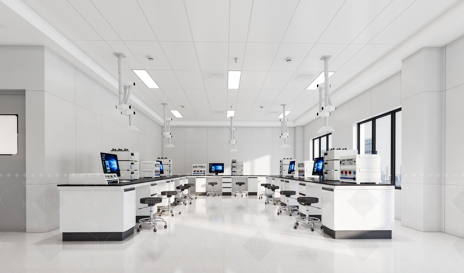 现代极简实验室3D模型下载【ID:1177477145】