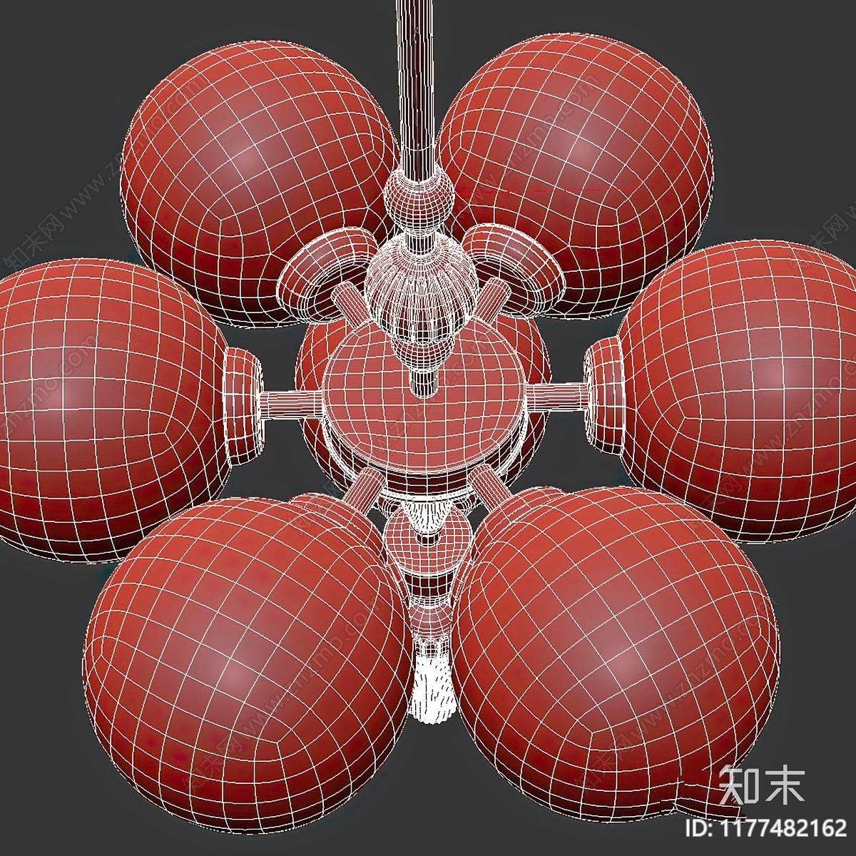 吊灯3D模型下载【ID:1177482162】