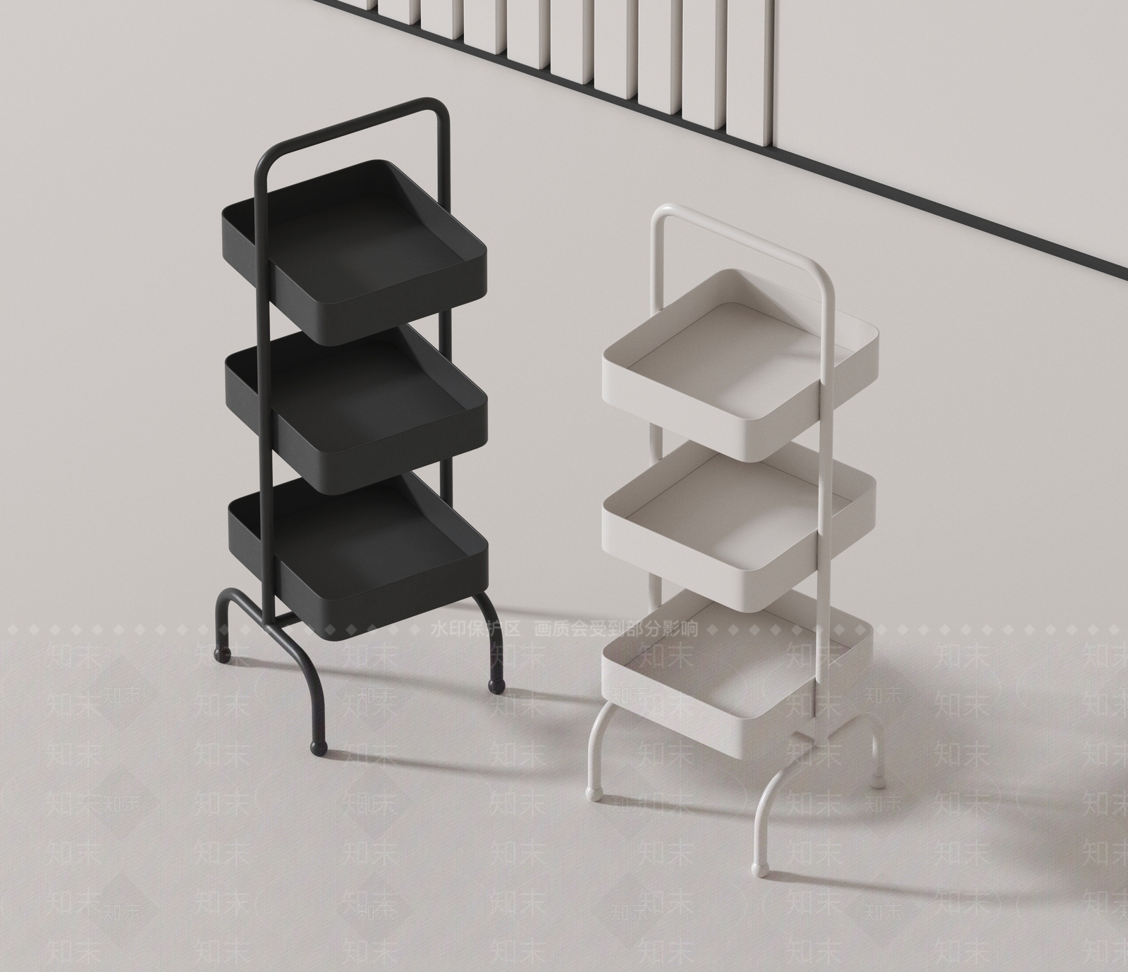 现代置物架3D模型下载【ID:1177484088】