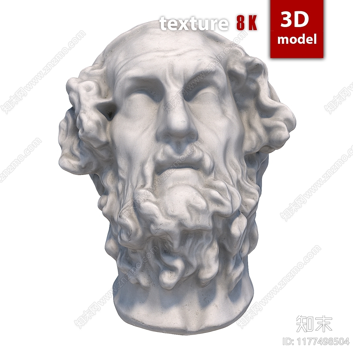 雕塑摆件3D模型下载【ID:1177498504】