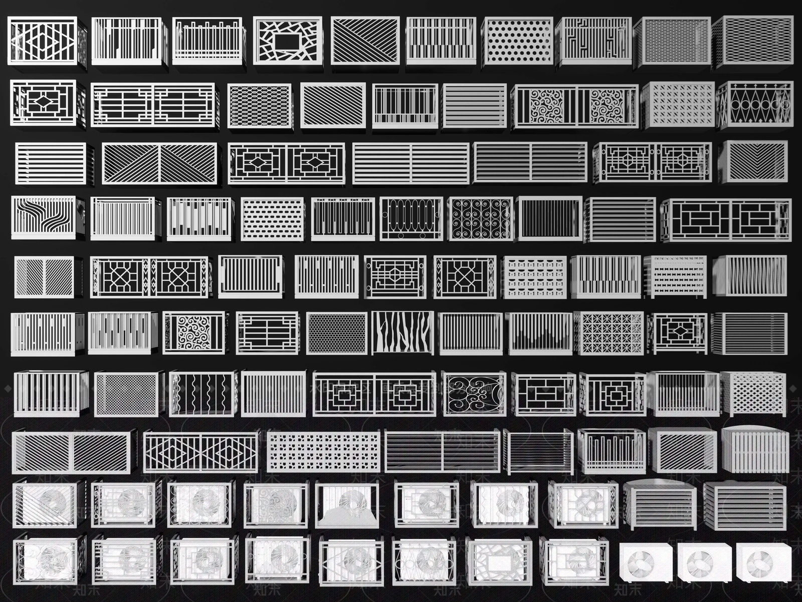 现代空调外机3D模型下载【ID:1177504137】