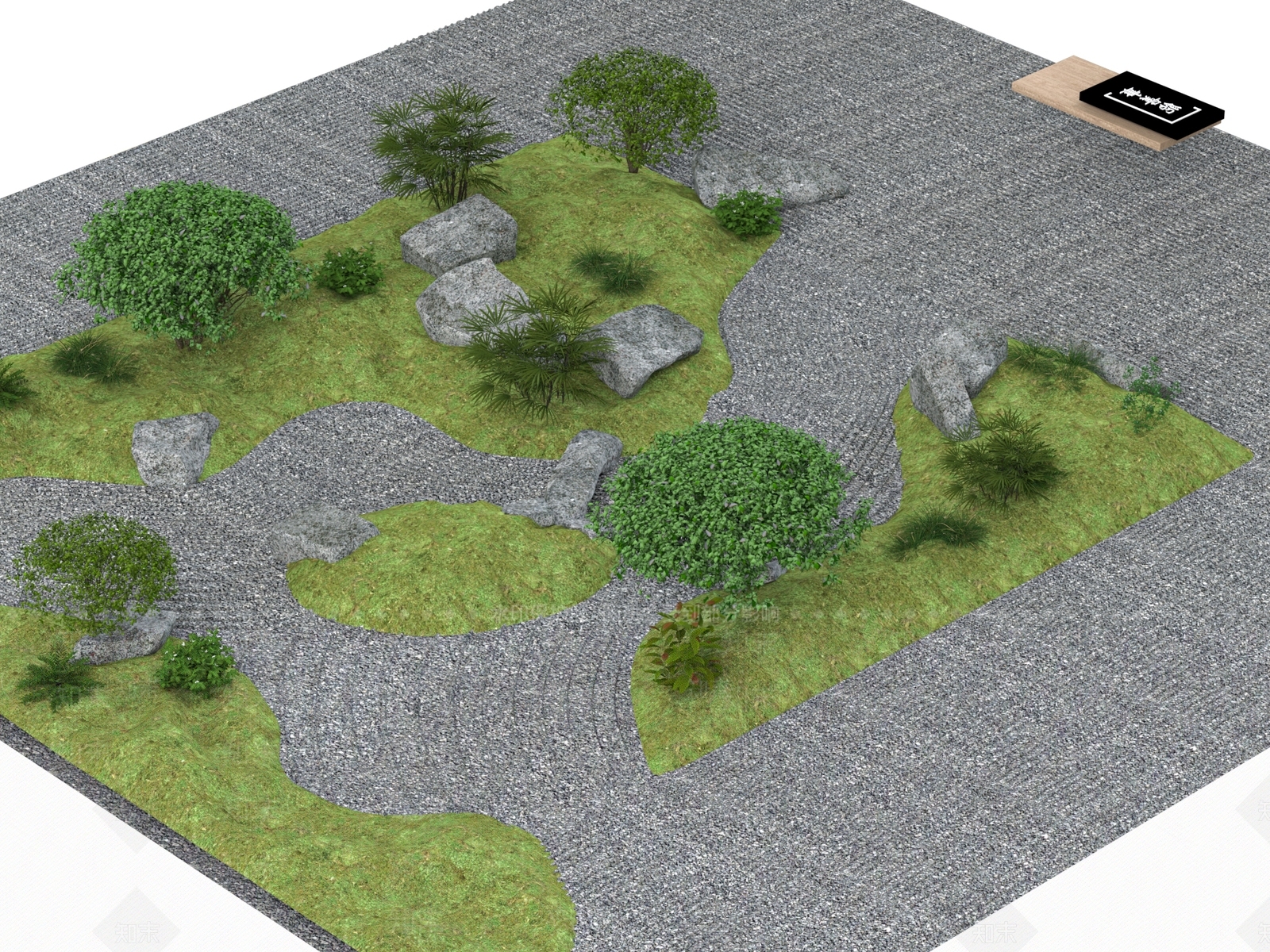 绿植墙3D模型下载【ID:1177505338】