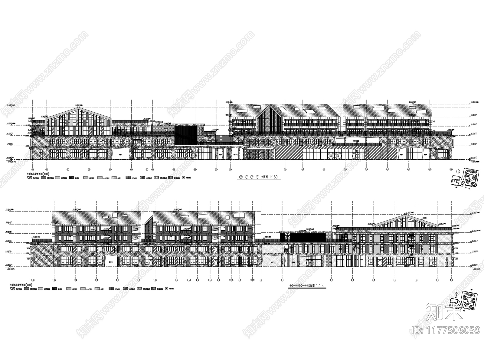 现代学校建筑施工图下载【ID:1177506059】