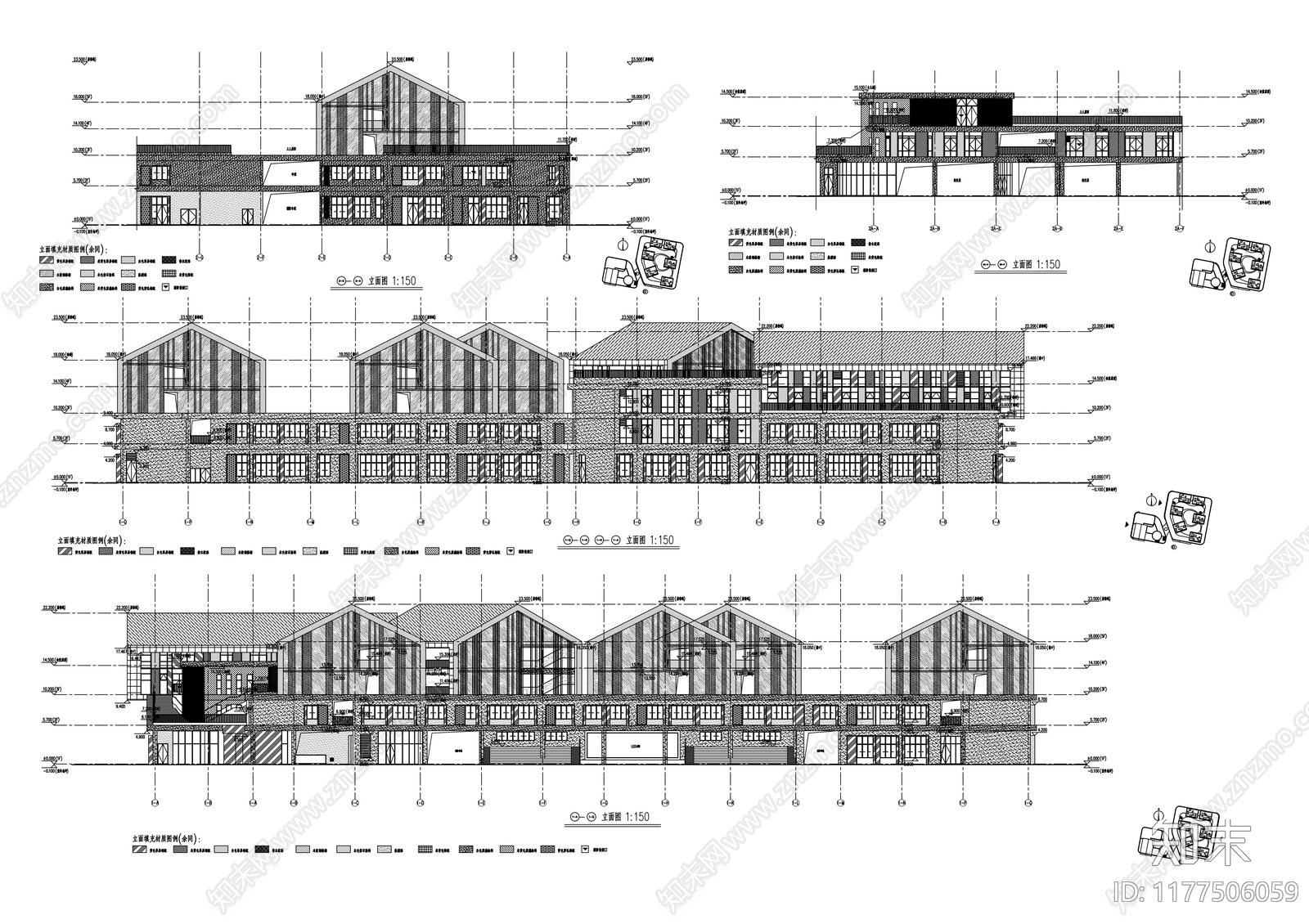 现代学校建筑施工图下载【ID:1177506059】