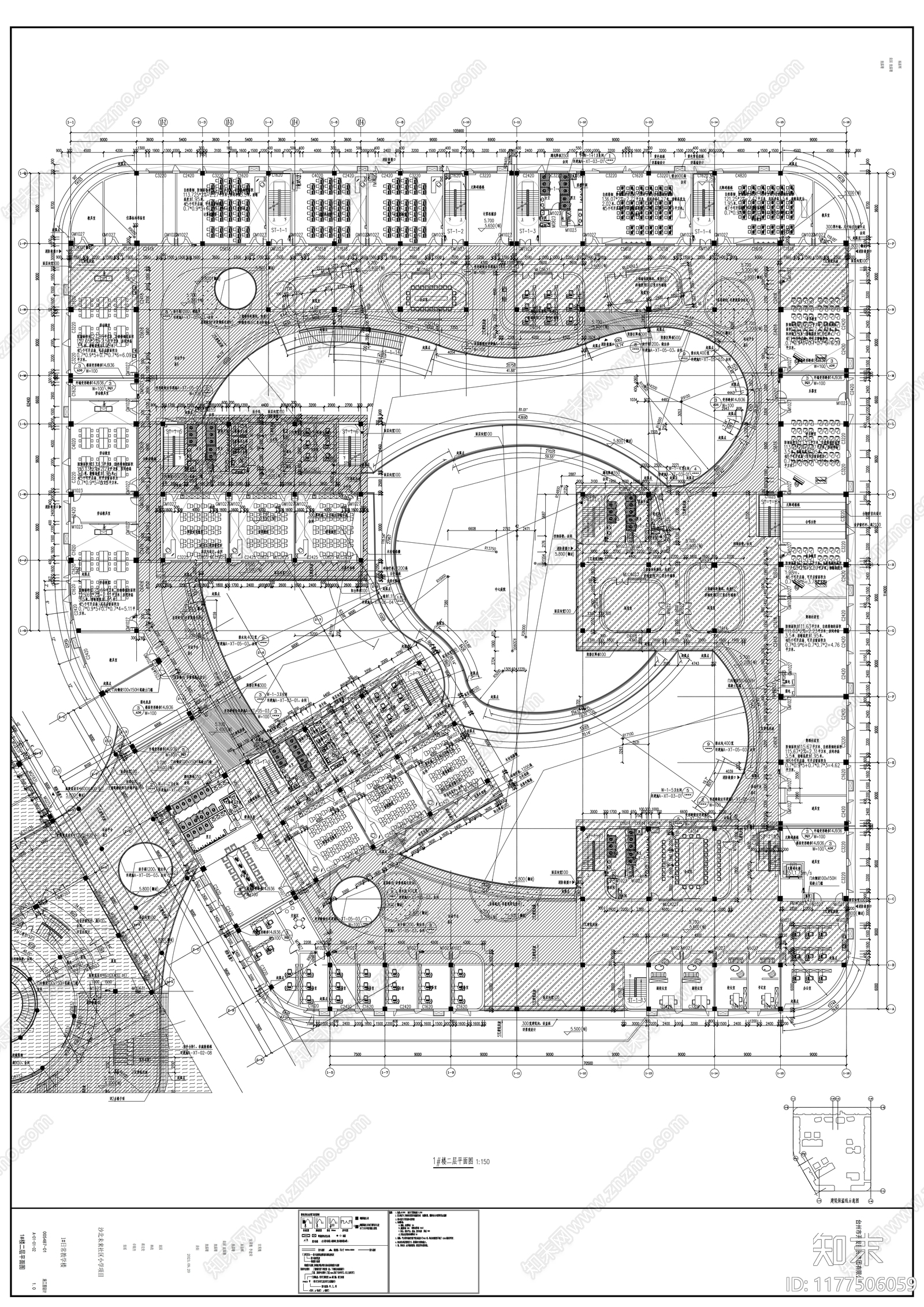 现代学校建筑施工图下载【ID:1177506059】