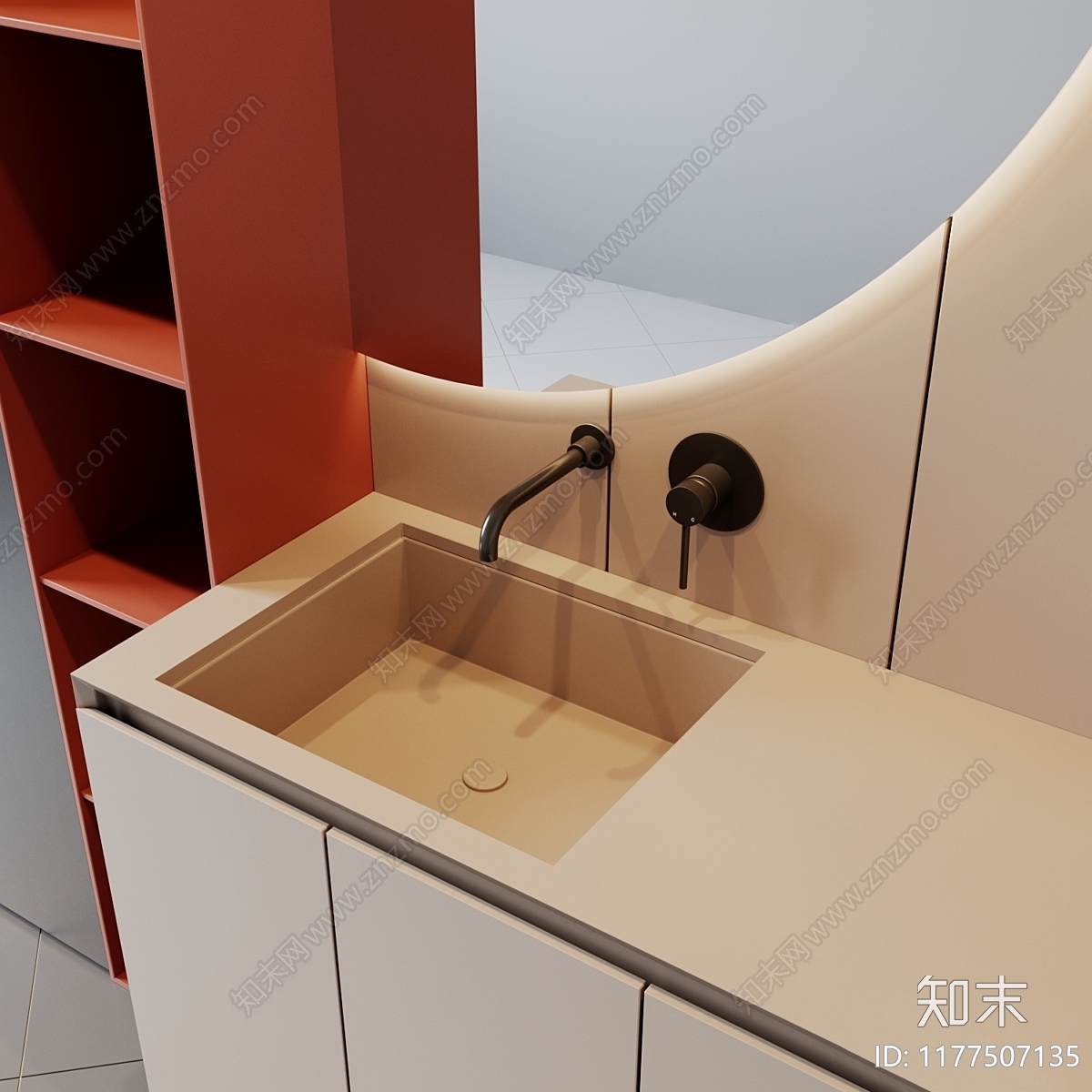 洗手台3D模型下载【ID:1177507135】