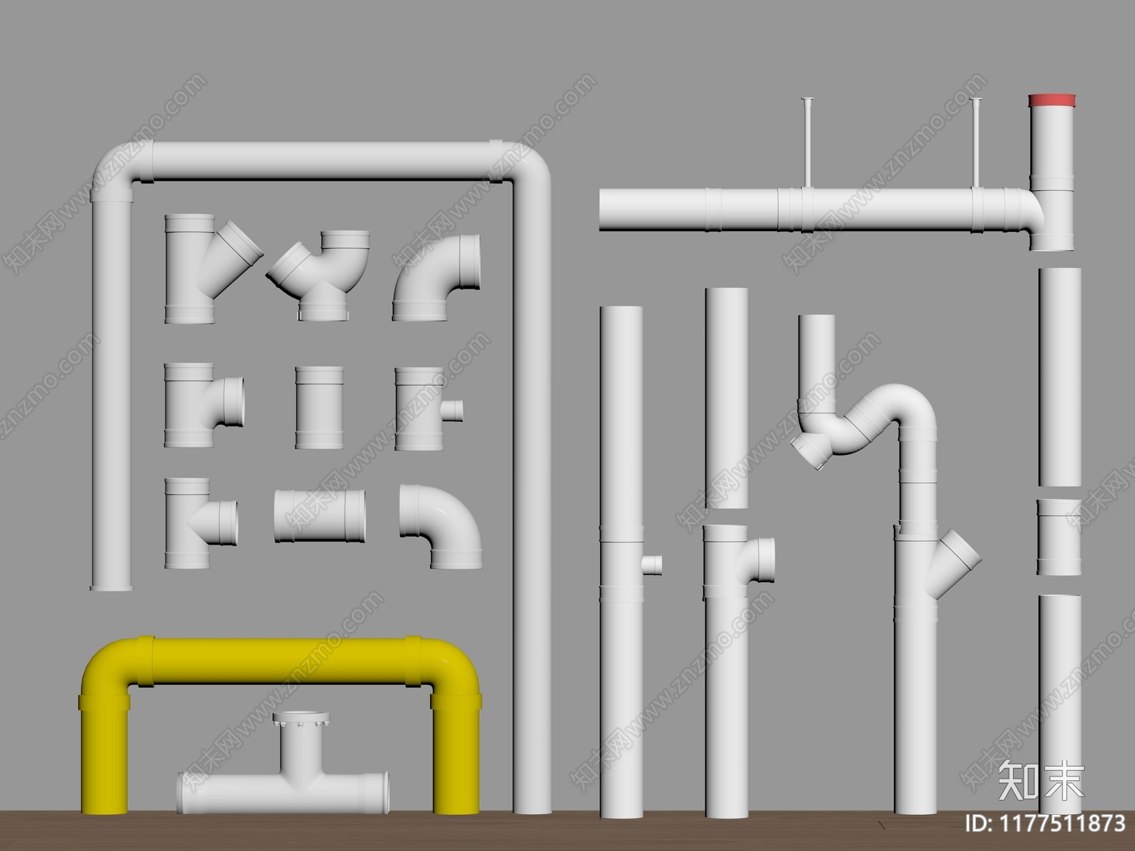 管道零件SU模型下载【ID:1177511873】