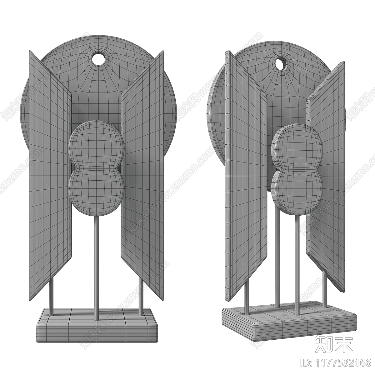 雕塑摆件3D模型下载【ID:1177532166】