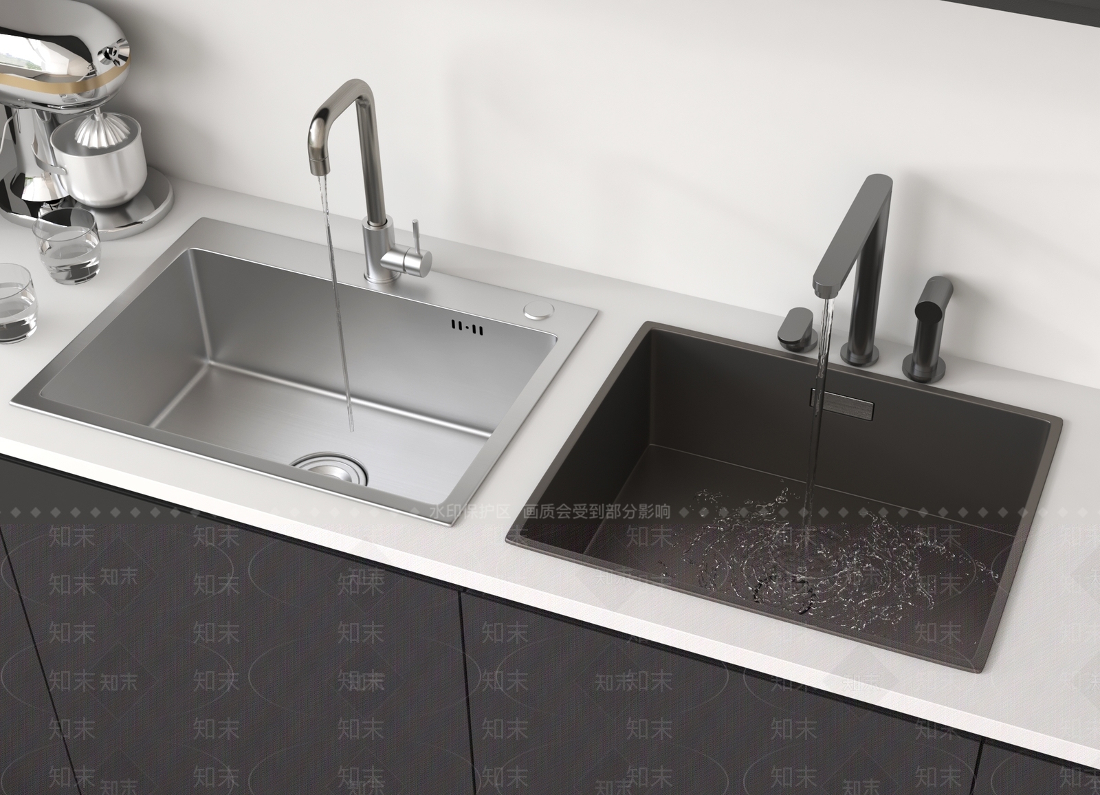 水槽3D模型下载【ID:1177542849】