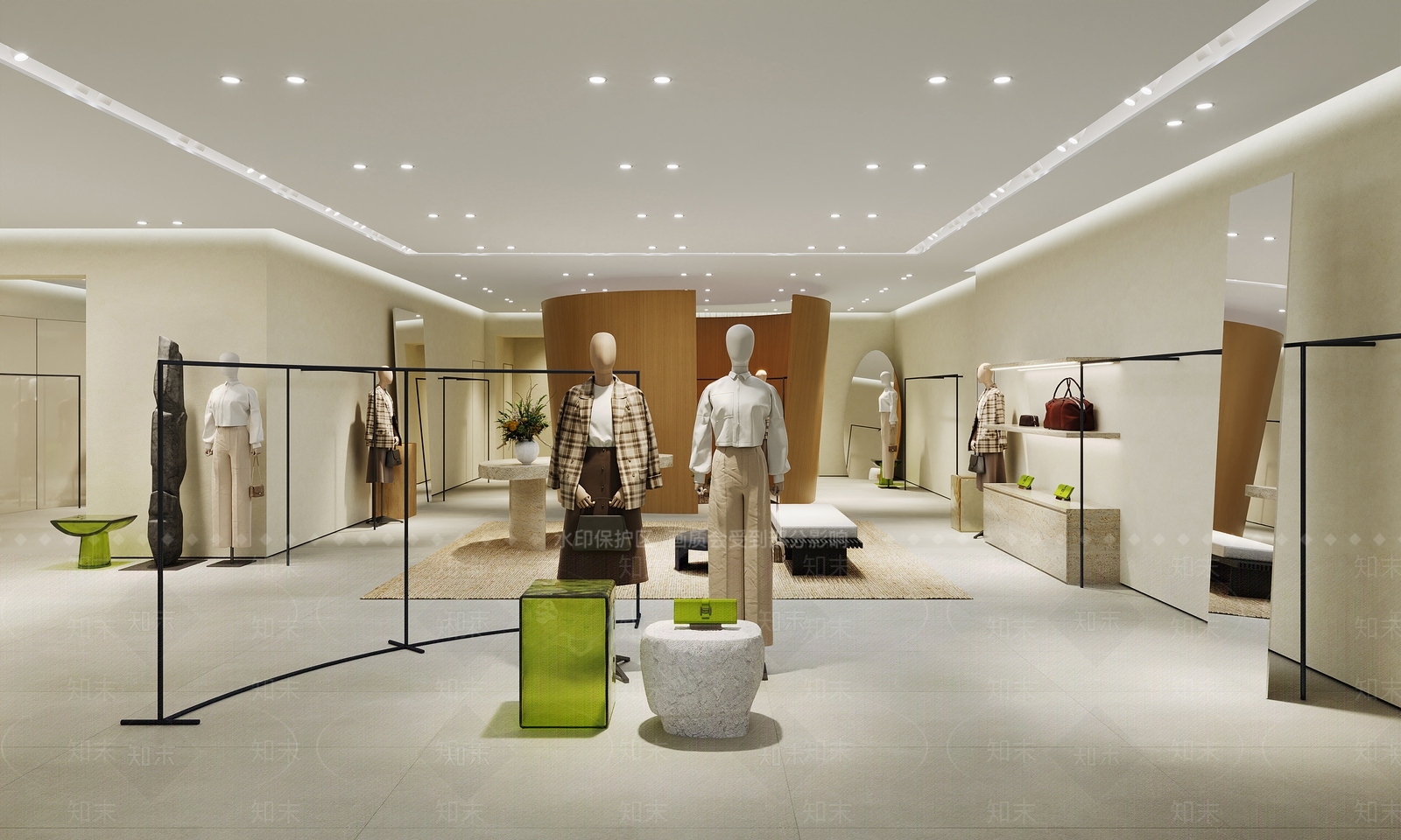 现代服装店3D模型下载【ID:1177565870】