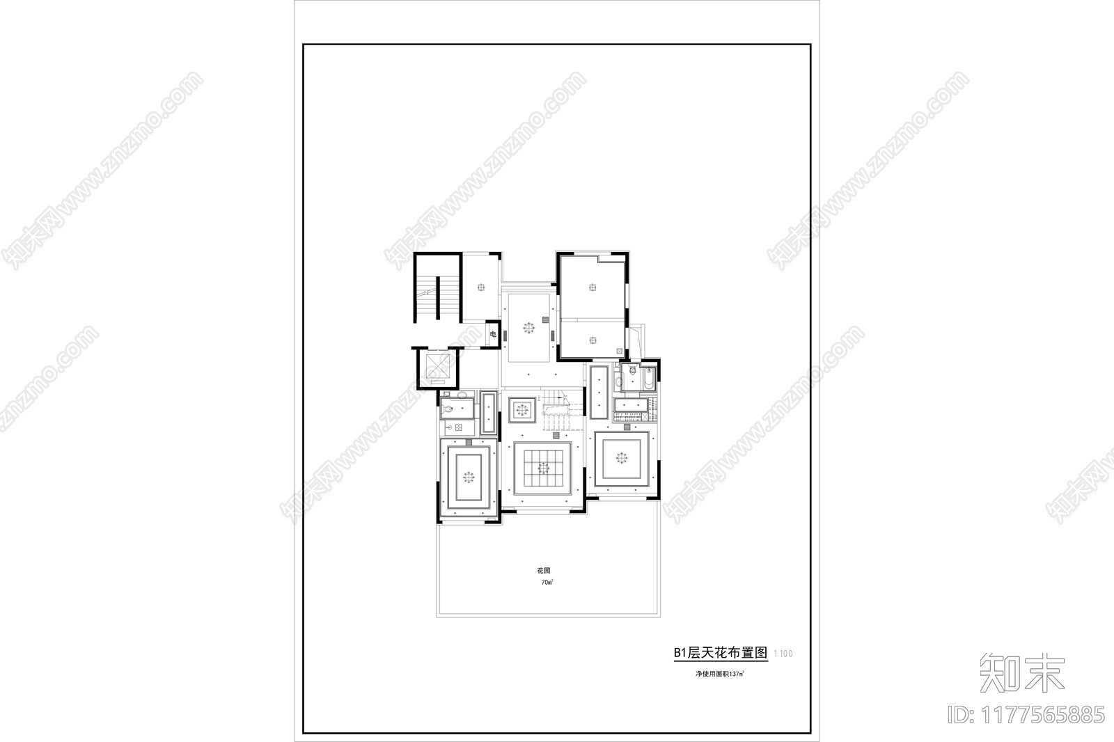 别墅cad施工图下载【ID:1177565885】