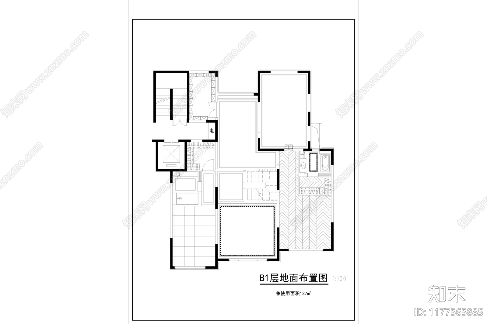 别墅cad施工图下载【ID:1177565885】