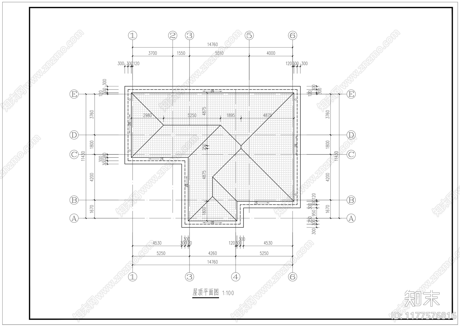 新中式别墅建筑施工图下载【ID:1177576816】