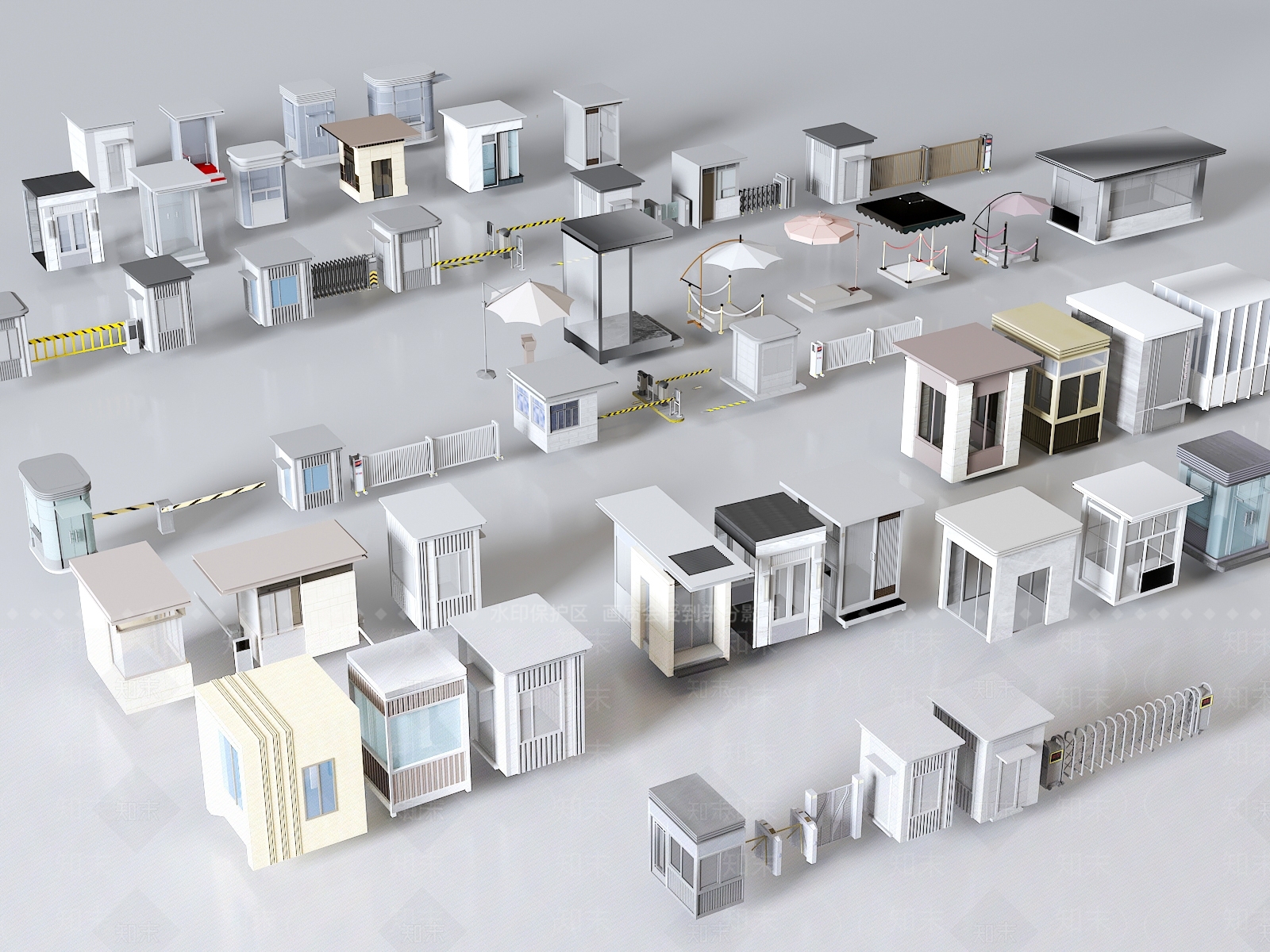 现代亭子3D模型下载【ID:1177577414】