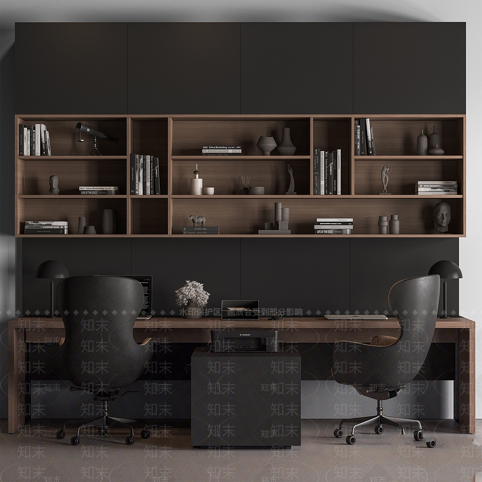 办公桌椅3D模型下载【ID:1177584784】