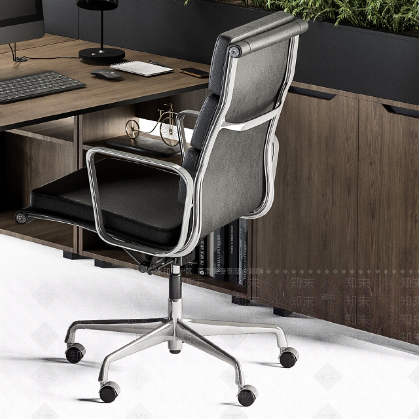 办公桌椅3D模型下载【ID:1177594129】