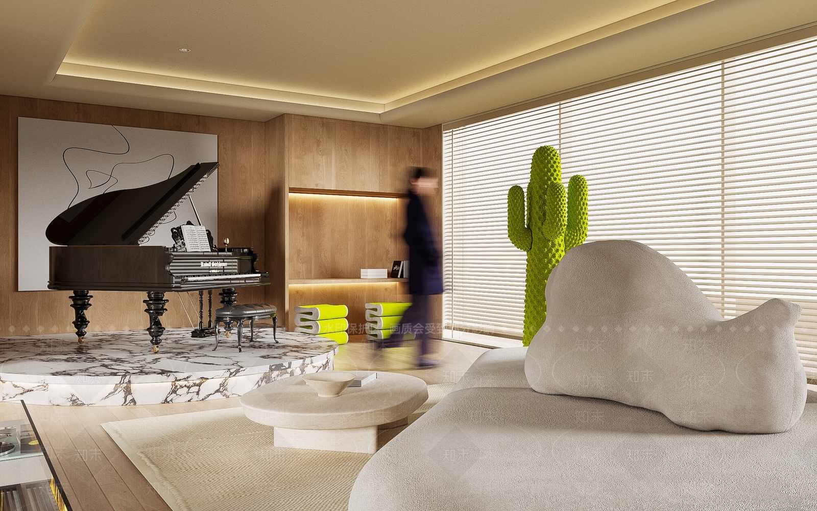 现代影音室3D模型下载【ID:1177621934】