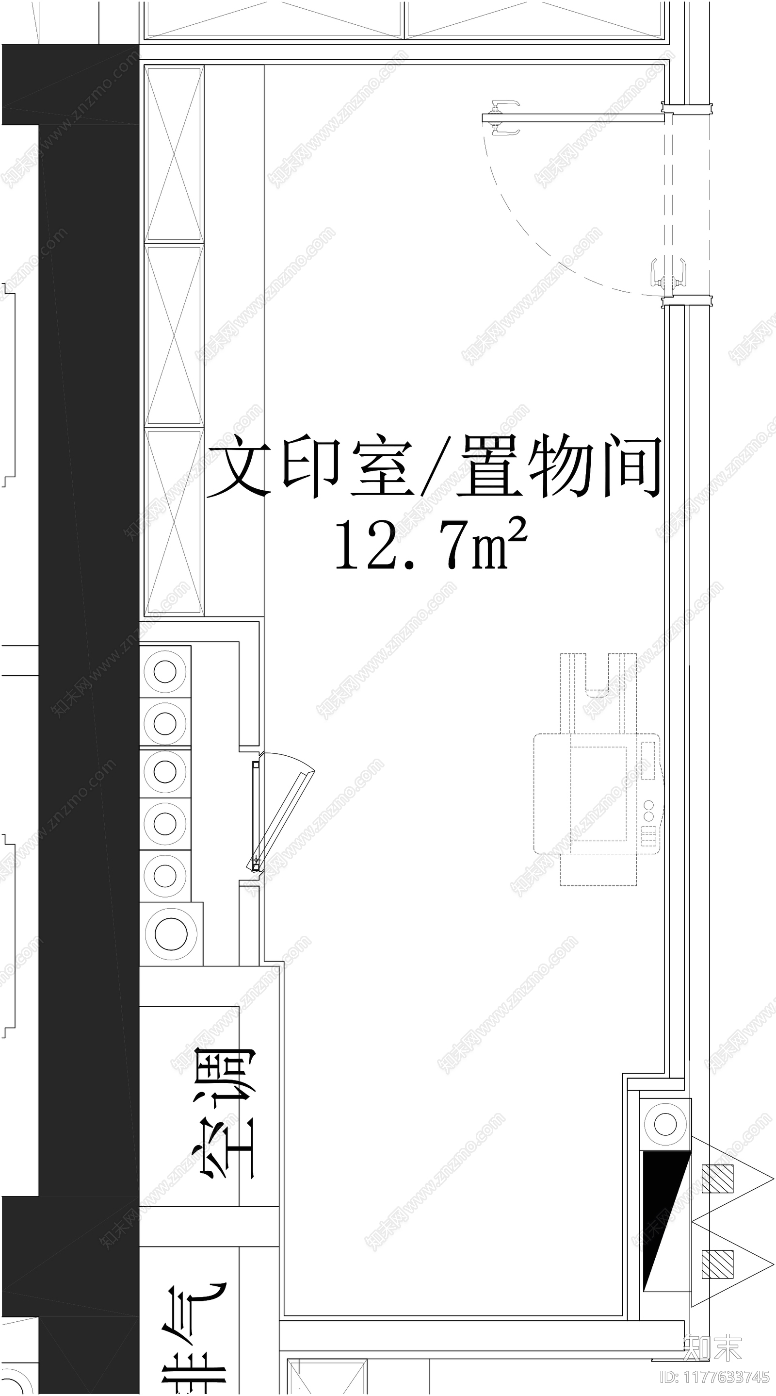 现代其他工装空间cad施工图下载【ID:1177633745】