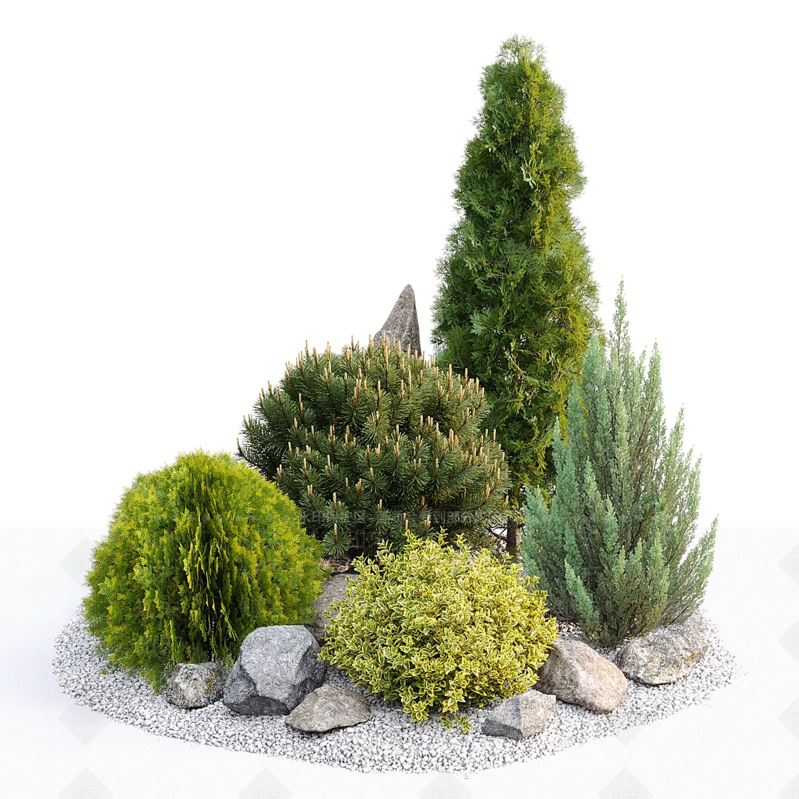 植物堆3D模型下载【ID:1177636856】