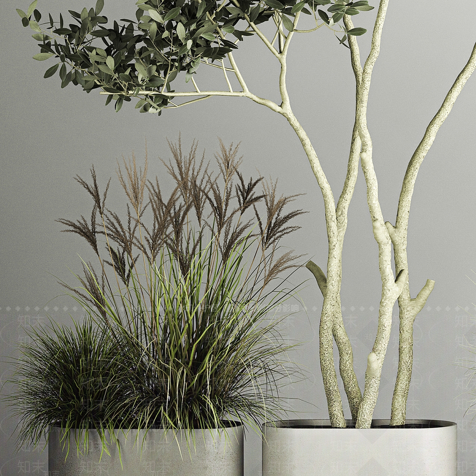 现代欧式花钵3D模型下载【ID:1177636912】