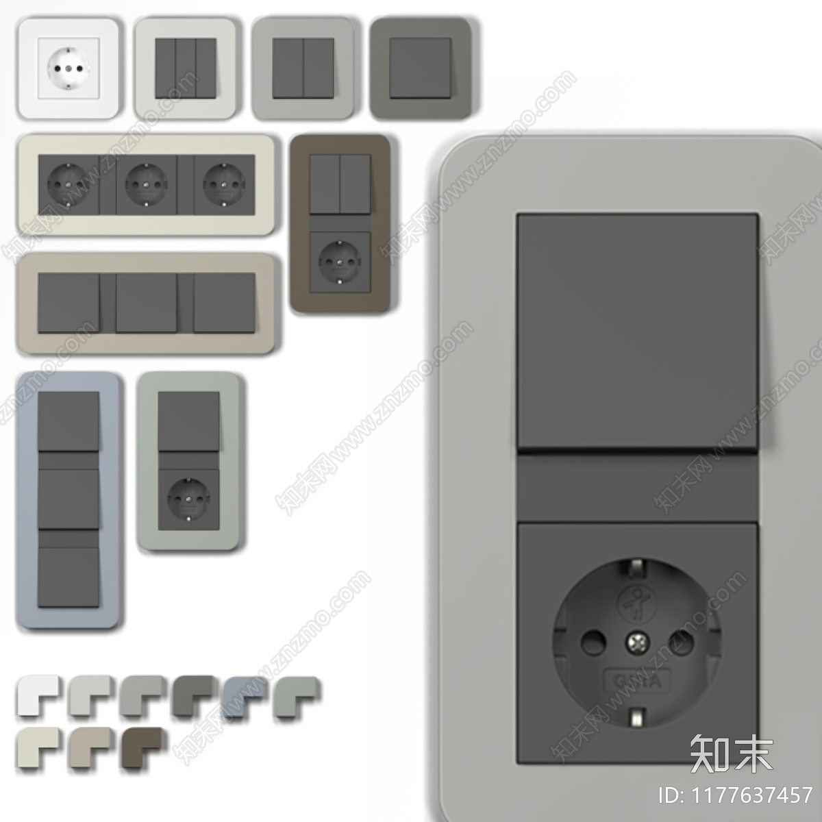 开关3D模型下载【ID:1177637457】