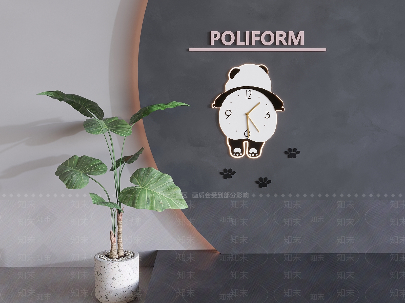 现代钟表SU模型下载【ID:1177643157】